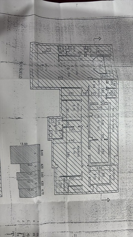 SUP. 1.000 M2 20 m DE FRENTE!!!! EX BANCO BOVEDA con CAJAS. SUBSUELO, PLANTA BAJA Y PRIMER PISO