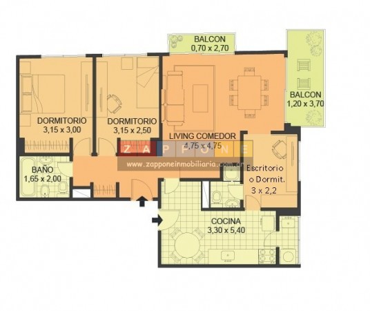 Toma Depto - 3amb con Dependencia o Tercer Dormitorio - Muy Luminoso - Belgrano R
